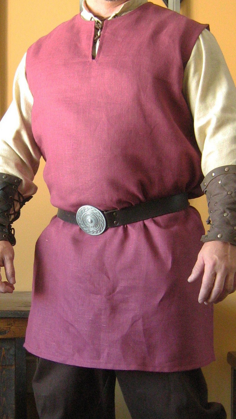 Medieval Celtic Viking Sleeveless Shirt Tunic Surcoat
