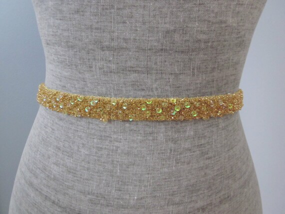 sequin sash belt
