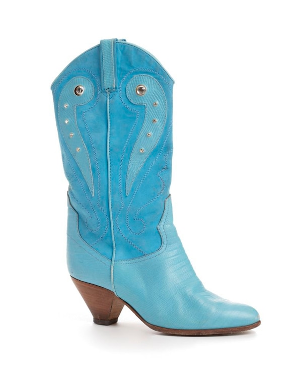 turquoise cowboy booties