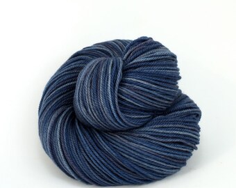 Orion - Hand Dyed Superwash Merino Wool Sport Yarn - Colorway: Denim