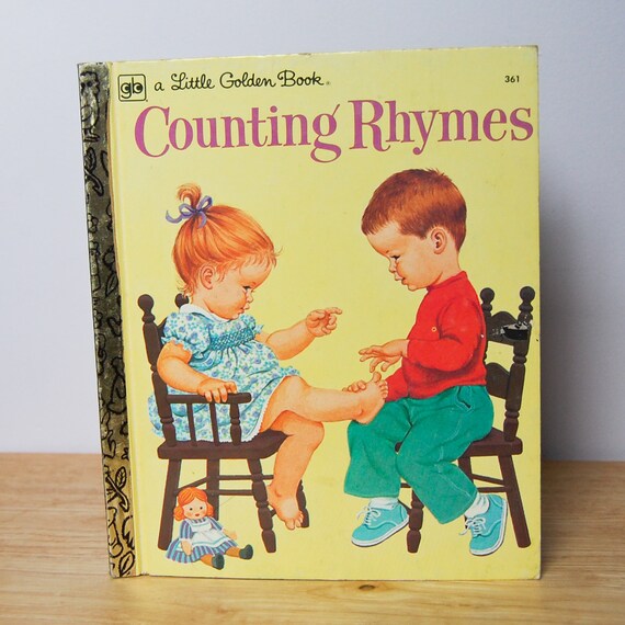 Counting Rhymes Little Golden Book Number Childrens Rhymes