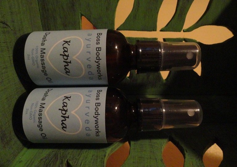 KAPHA Dosha Ayurvedic Massage Oil Spray Organic by BossBodyworks