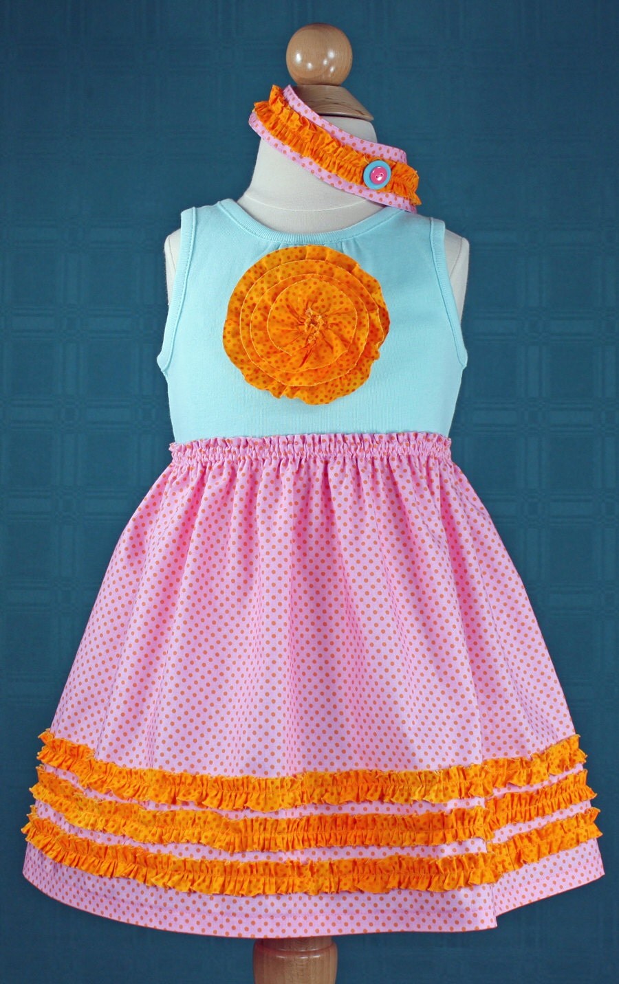 Baby girls toddler tshirt dress pdf pattern Easter dress