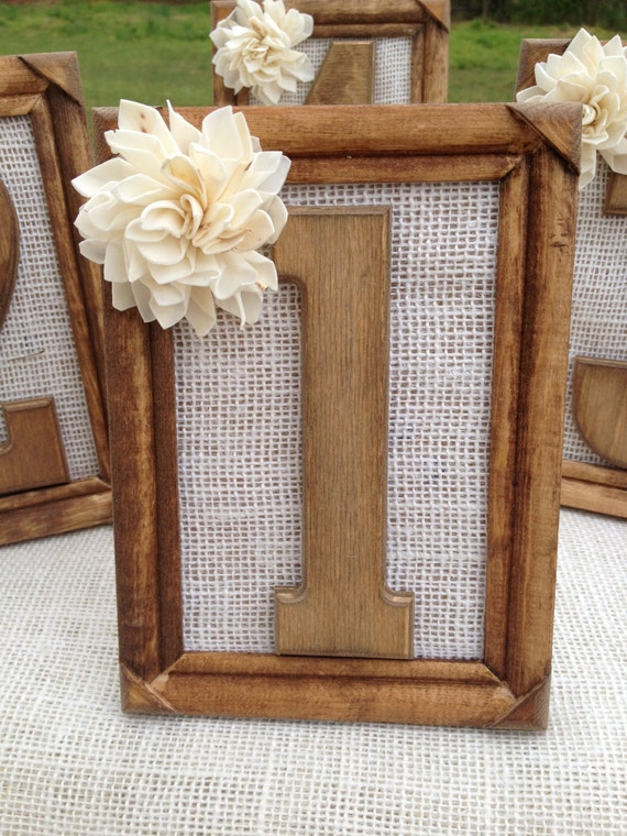 Items similar to Rustic Wedding Table Numbers  Set Includes Numbers 112  Shabby Chic 