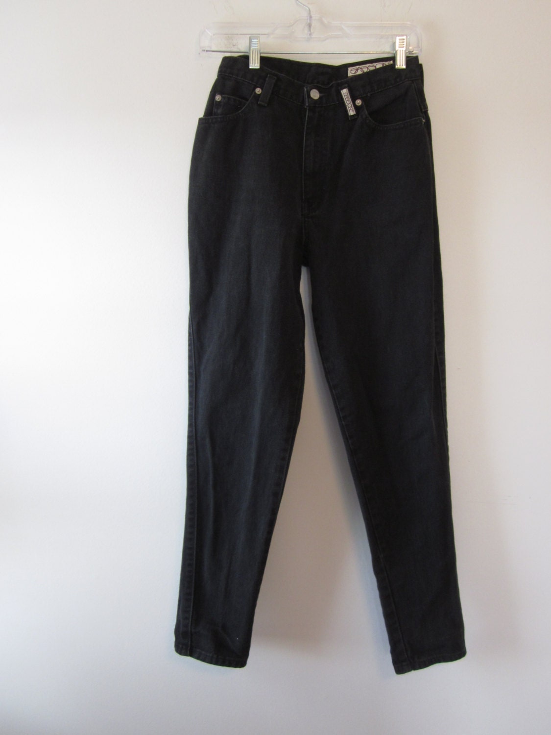 Black Denim High Waisted Jeans Teens Womens Skinny Jeans