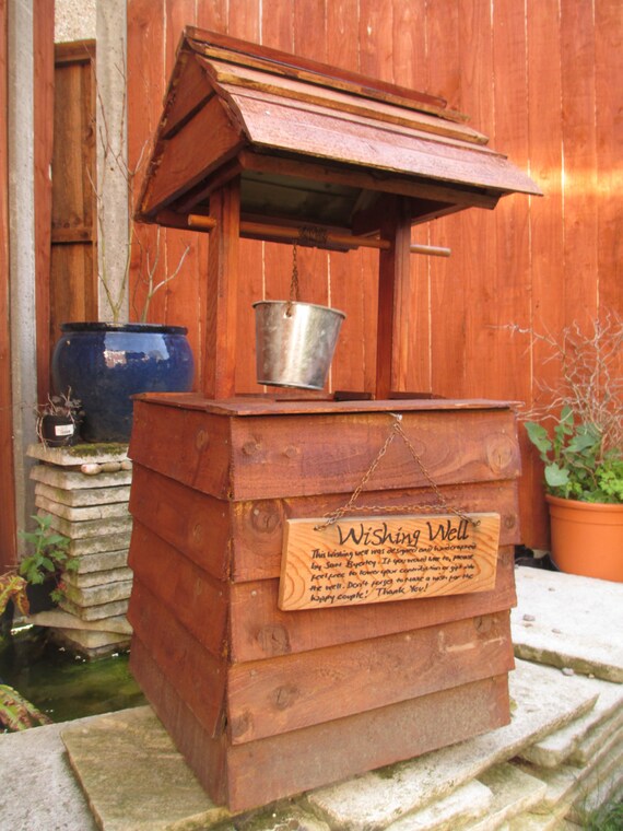 Items similar to Make Memento Wooden Wedding Wishing Well on Etsy