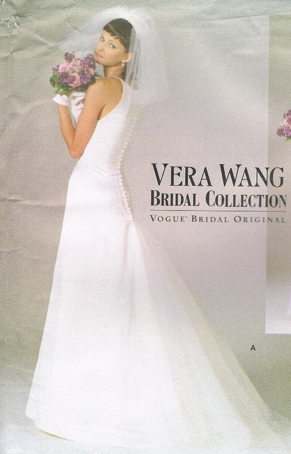 Vera Wang Wedding  Dress  Pattern  VOGUE  2118 Sleeveless Floor