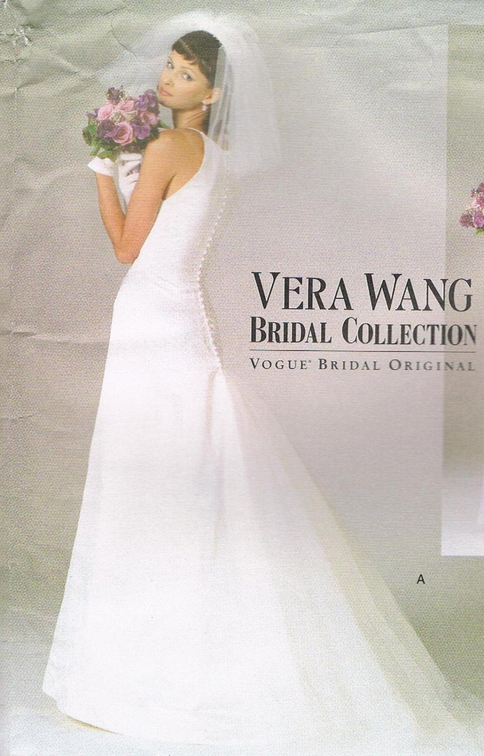 Vera Wang Wedding Dress Pattern VOGUE 2118 Sleeveless Floor