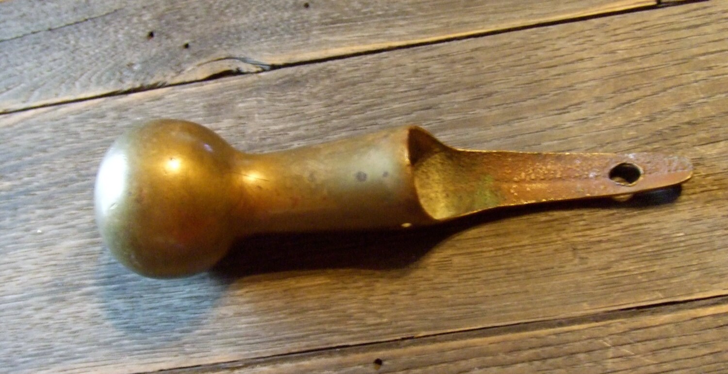 Vintage Antique Brass Ball Hame from Old Horse Harness approx