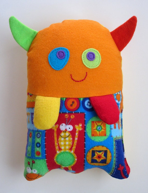 Items similar to Stuffed Monster Toy Pattern - PDF Sewing Pattern for ...