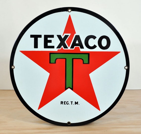 Vintage Texaco Porcelain Sign