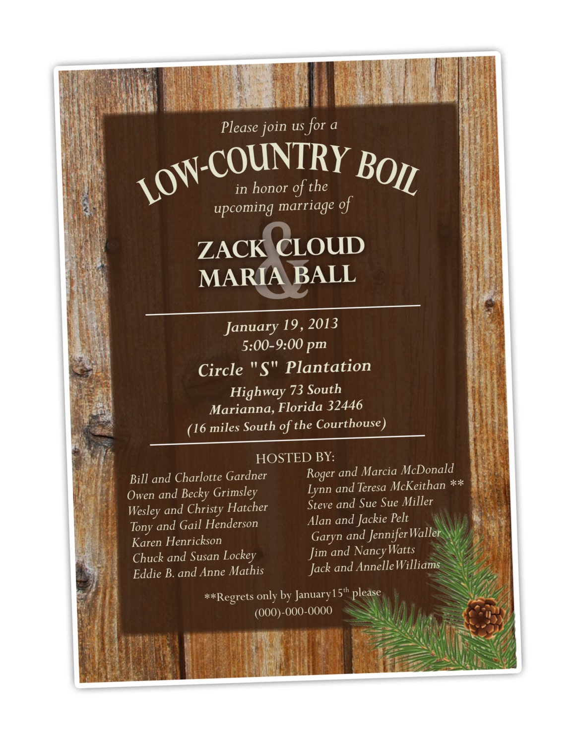 Low Country Boil Invitation Printable