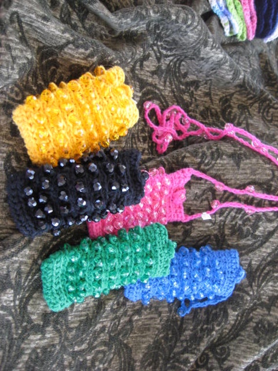 beaded cell phone purse