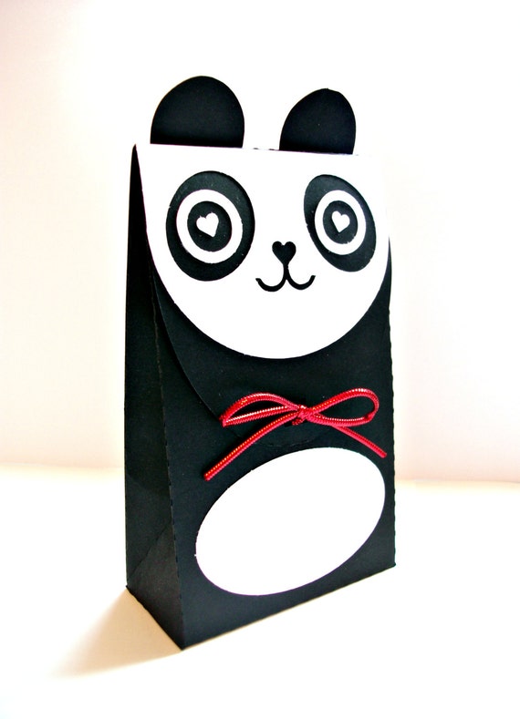 Cute Panda Gift Box / Gift Bag Choose Your Color