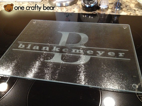 Personalized Large Glass Cutting Board By Onecraftybear On Etsy 