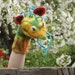 Hand Puppet Yellow Dragon, Felted Toy, Muppet style Creative play, Nursery Toy, Eco-friendly, OOAK