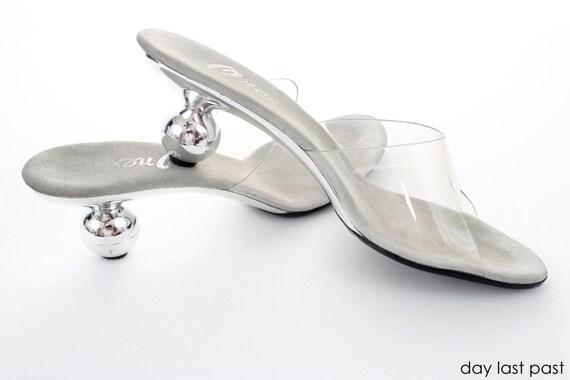 clear ball heels