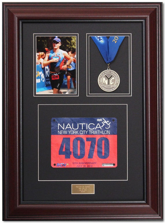 Triumph Marathon Medal Display Frame Library Mahogany Triumph Marathon Medal Display Frame Library Mahogany