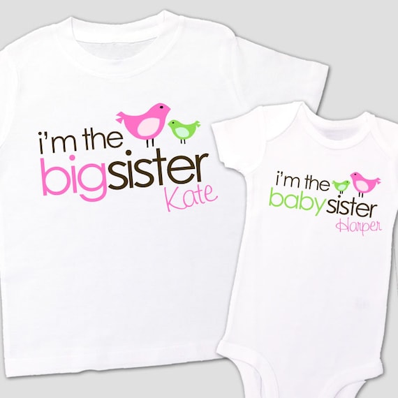 big sister shirt baby sister shirt adorable I'm the by zoeysattic