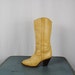 70s Vintage Camel COWGIRL Boots. Women Size 6B (36 Euro)