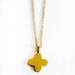 GOLD vermeil small cross necklace