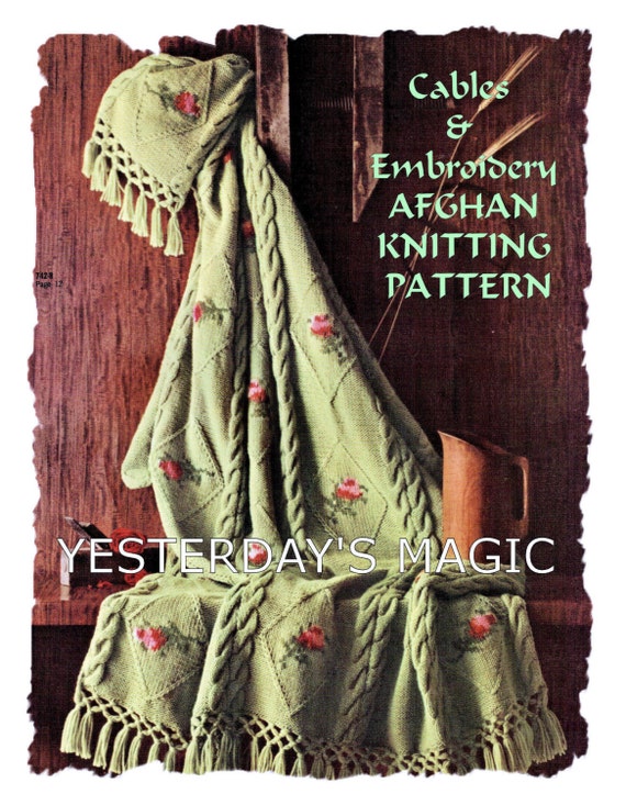 Instant Download PDF Vintage Knitting Pattern by YesterdaysMagic