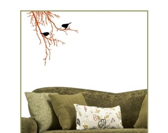 Vinyl Decal Tree Branches with Birds Decals BT-101
