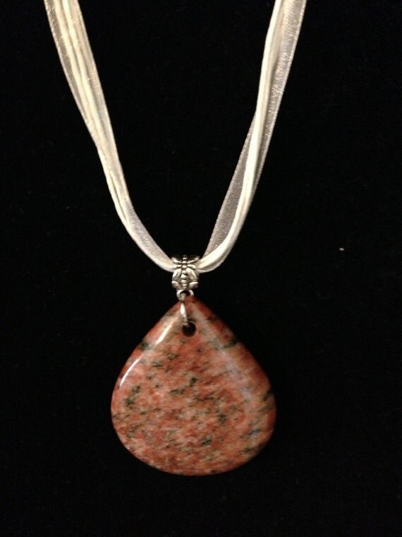 Jasper Pendant Necklace