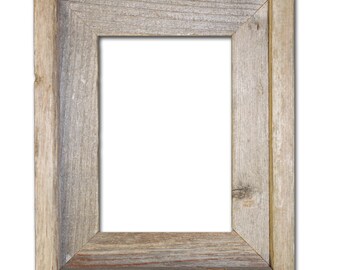 5x7 –2" wide Barnwood Reclaimed Wood Open Frame (No Glass or Back)
