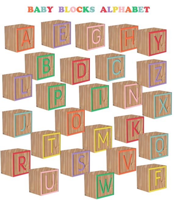 baby block letters clipart - photo #9