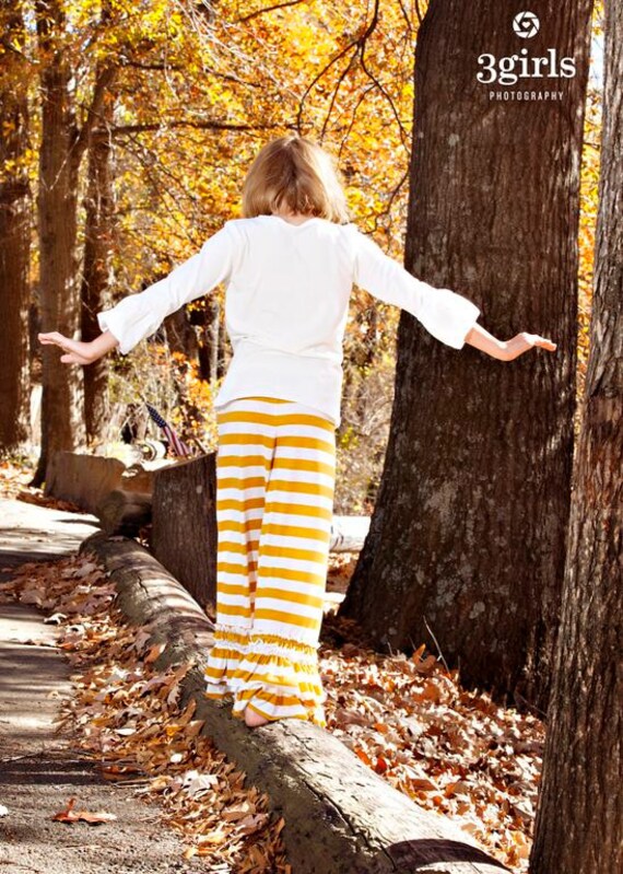 mustard striped pants