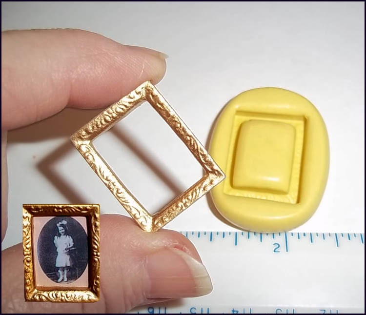 Dollhouse PICTURE FRAME Flexible Mold Mould Use Resin Paper