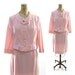 60s Mad Men Skirt Suit in Silky Powder Pink