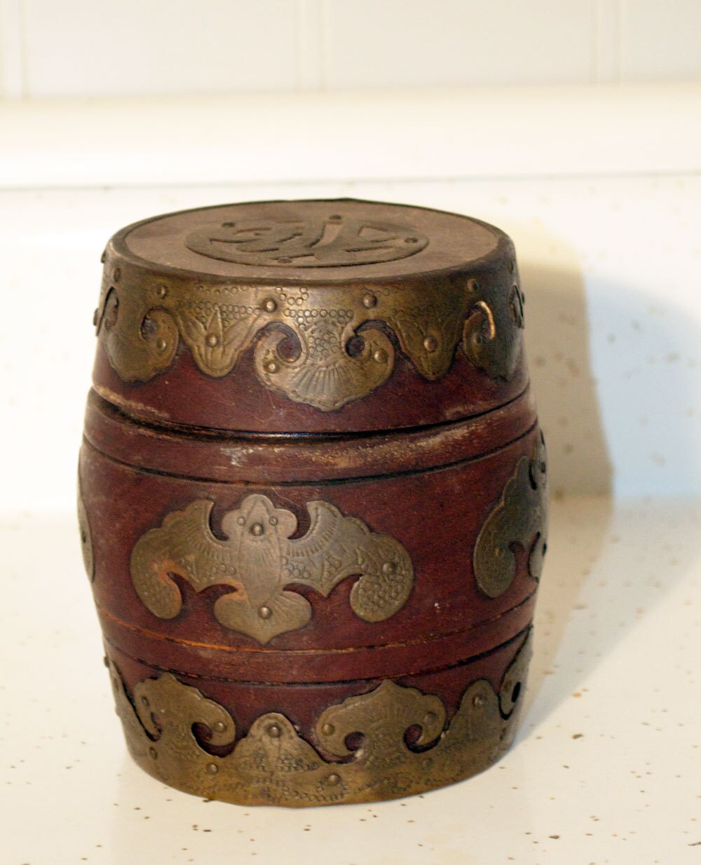 wooden tea caddy
