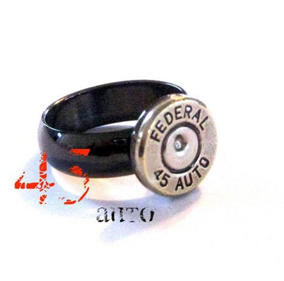 Federal Bullet casing Ring 45 Auto Shotgun Bullet Jewelry ring