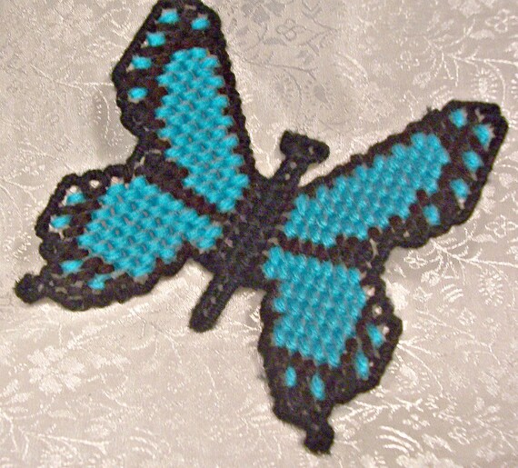 to Turquoise how Canvas Magnet make Butterfly butterfly wings    movable Refrigerator Plastic