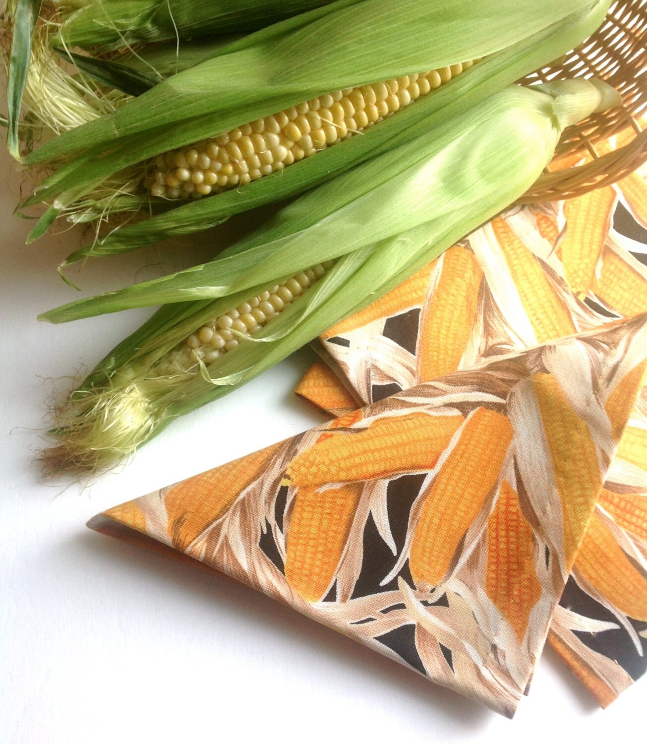 Corn Fabric Dinner Napkins Eco Friendly Cotton Cloth Corn