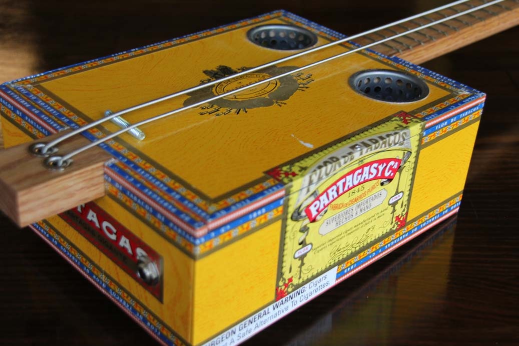 Cigar Box Bass Guitar 2 String