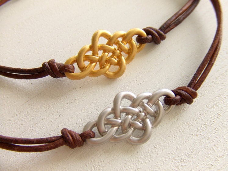 Endless Knot Jewelry Bracelet Friendship Bracelet Brown