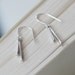 dreamers - simple silver drop earrings by elephantine