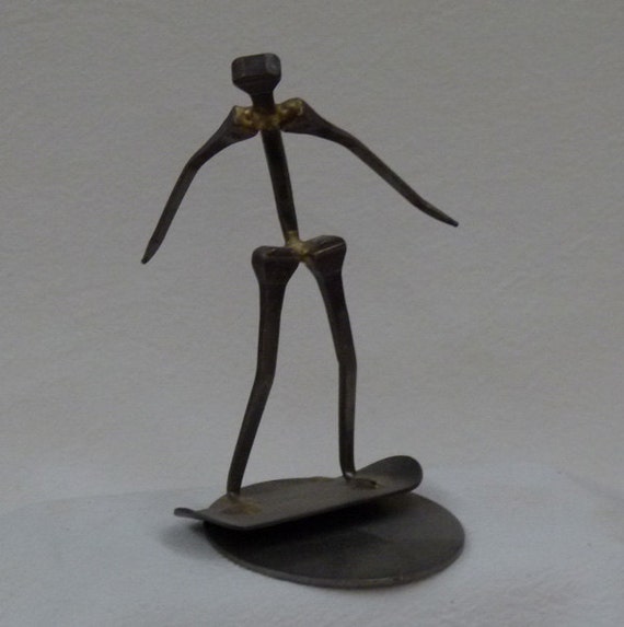 Snowboarder Horseshoe Nail Art Trophy top by GrizzlyCreek on Etsy