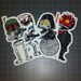 Dark Side Calaveras Vinyl Sticker 4-Pack