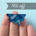 Rainy cloud brooch, Illustrated jewelry, weather pin, sale