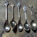 VINTAGE SILVER....5 small spoons, collection pieces, supplies