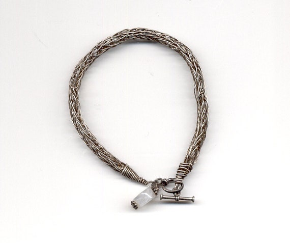 Viking Knit Sterling Silver Bracelet