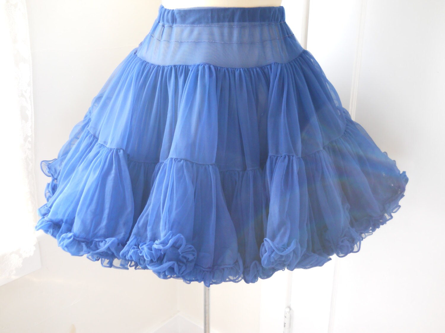 vintage navy square dance petticoat crinoline with pantaloons
