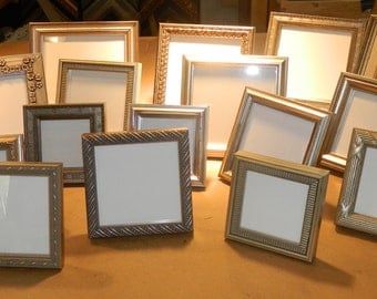 10 Small SILVER Frames for Wedding Party Favors Bridesmaids Gifts Bridal Shower