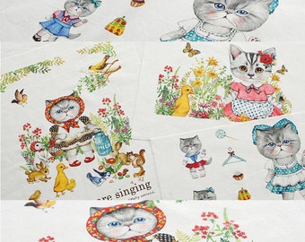 3251 - Rumi in the Garden Cotton Linen Blend Fabric - 55 Inch (Width) x 15 Inch (Length)