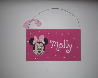 Minnie Mouse Wall Hanging - Personalized