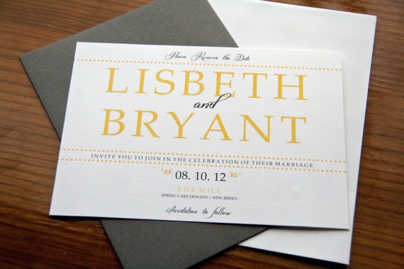 Modern Save the Date | Wedding Save the Dates | Save the Date Deposit Il_570xn